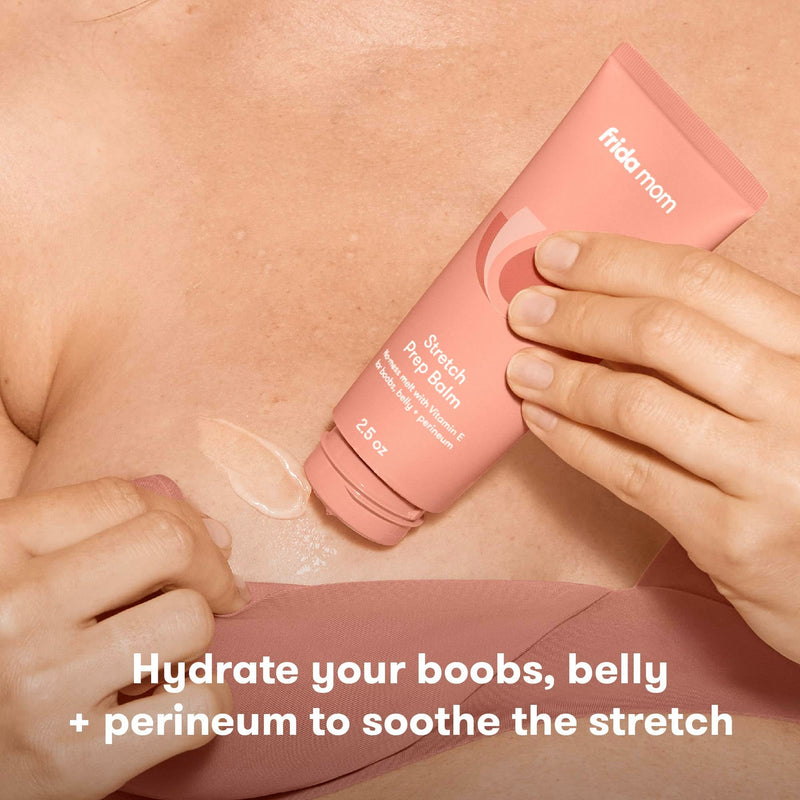 [Australia] - Frida Mom Stretch Mark Cream, Moisturizing Lotion for Stretch Marks and Perineal Massges with Vitamin E, 2.5oz Perineal + Belly Stretch Prep 