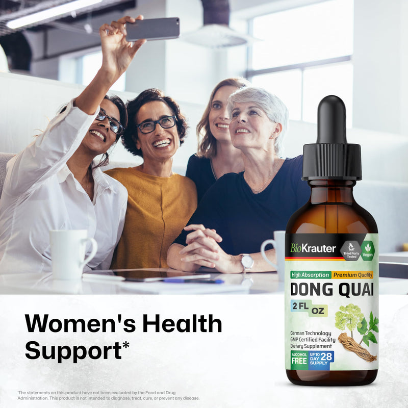 [Australia] - Dong Quai Tincture - Organic Angelica Root Liquid Extract - Women’s Health Support - Alcohol and Sugar Free - Vegan Drops 2 Fl.Oz. 2 Fl Oz (Pack of 1) 