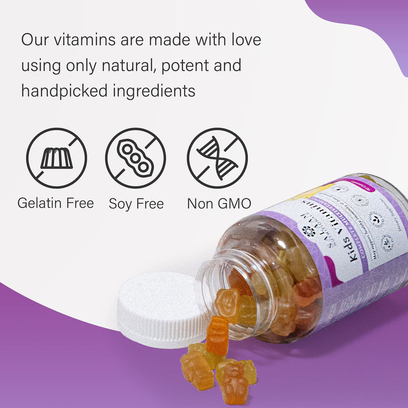 Salaam Nutritionals - Multivitamins, Multivitamins for Kids, Gummy Vitamins with 13 Essential Vitamins + Minerals, Bone and Immunity Support, 90 Count, 1 Pack Multivitamins 1pack