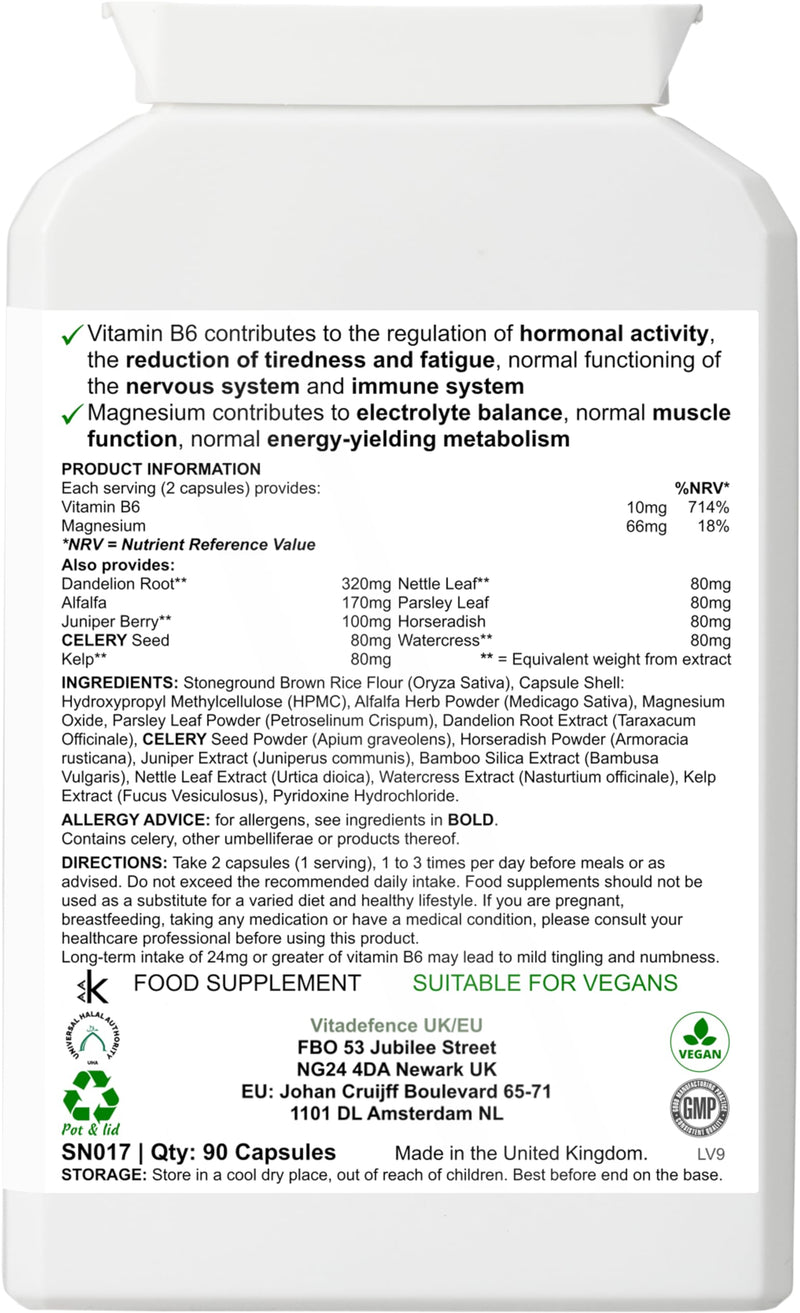 Dandelion Multi | with Vitamin B6, Magnesium & Botanicals – 90 Capsules