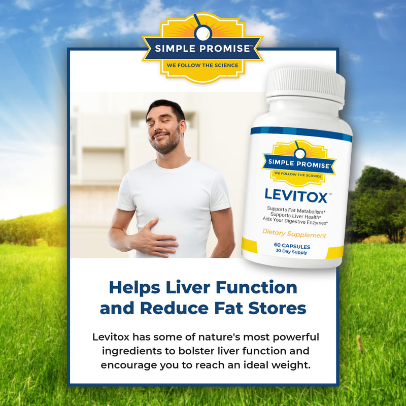 [Australia] - Levitox - Groundbreaking Weight and Liver Support - Aids Digestive Enzymes, 60 Capsules 