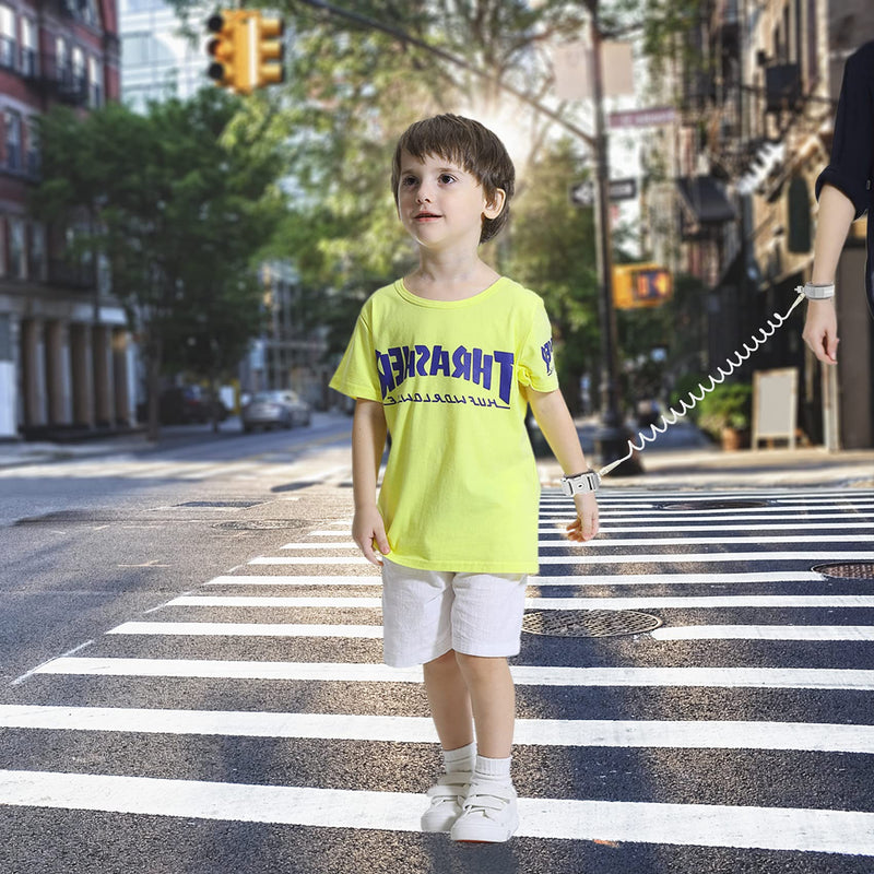 [Australia] - Blisstime Toddler Leash, Kid Leash Anti Lost Wrist Link with Key Lock Upgraded Baby Leash with Safety Wristband Rope for Babies Toddlers Child Kids (6.56ft/2m, Light Gray) 6.56 Foot (Pack of 1) 