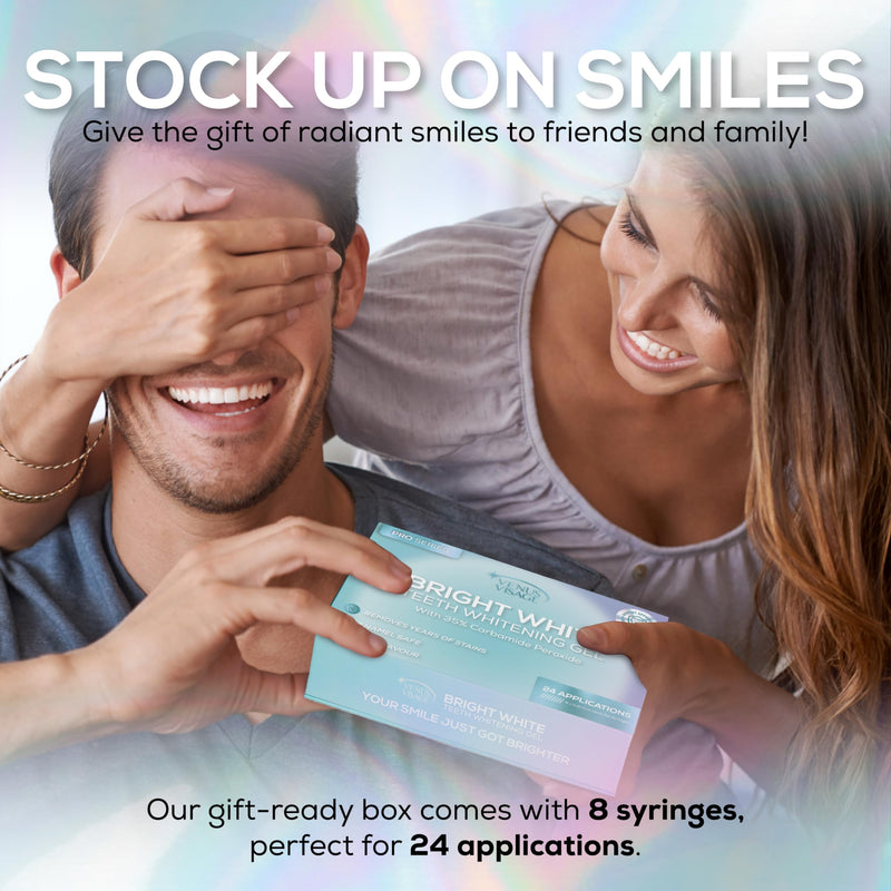 Venus Visage Teeth Whitening Gel Refill Kit Syringes (8 Pack) - 35% Carbamide Peroxide Teeth Whitener - No Sensitivity Teeth Whitening Gel for Trays - Teeth Whitening Kit Syringes for Brighter Smile