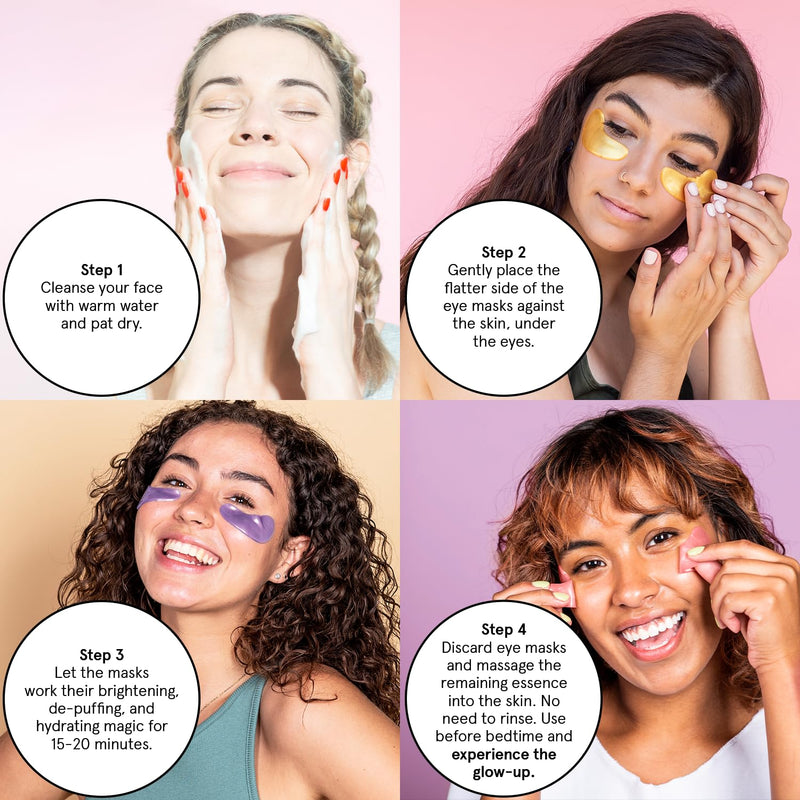 [Australia] - grace & stella Purple Eye Treatment Gels - Dermatologist Tested - Under Eye Masks With Retinol - Restoring Under Eye Patches for Puffy Eyes and Dark Circles - Vegan, Cruelty-Free, 24 Pairs 