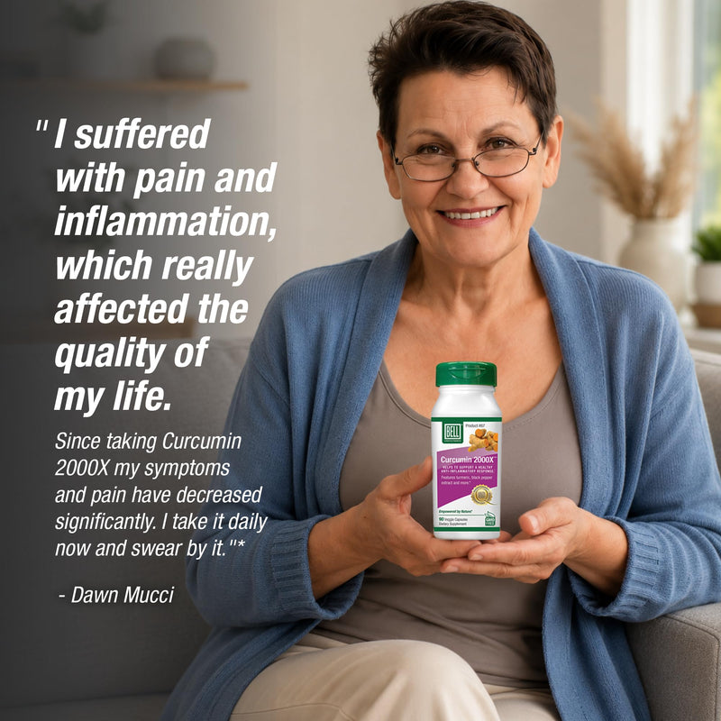 Bell Curcumin Supplements Curcumin 2000X® - Unique Blend with Turmeric, Black Pepper, Vitamin E, Hawthorn- Help Support Digestion, Inflammation, Cardiovascular Health & Peripheral -90 Units | Enhanced absorption formula with turmeric, black pepper, vit...
