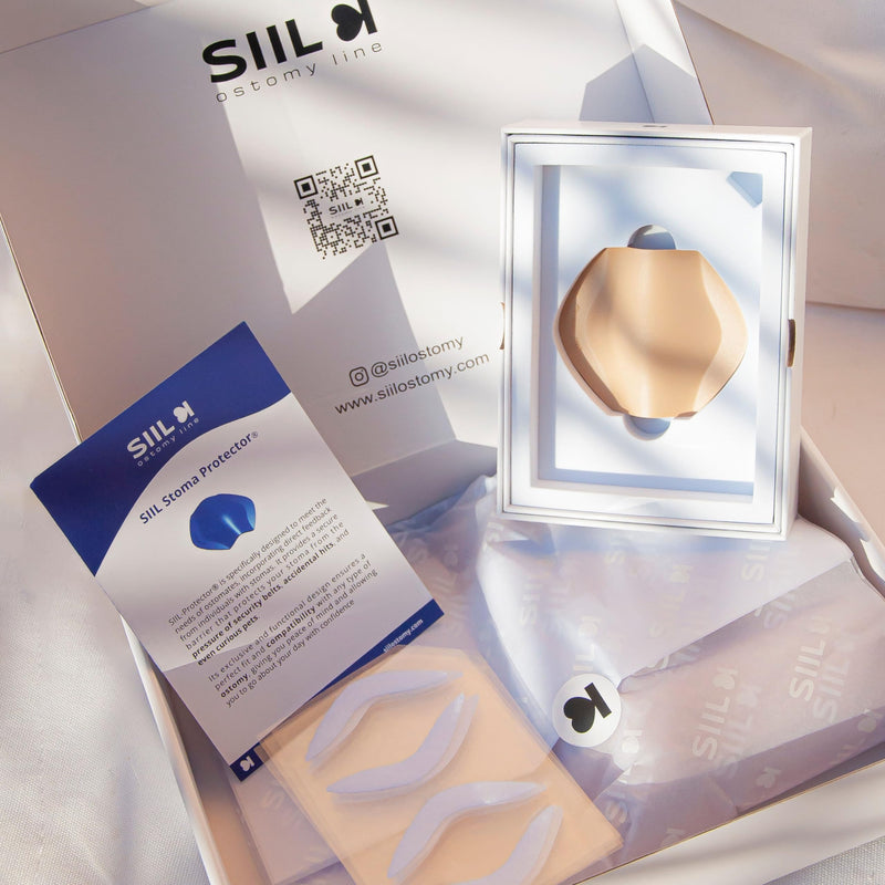 [Australia] - SIIL Stoma Protector | Stoma Guard Shield Protect your Stoma | Ostomy Bags & Ileostomy supplies | FREE 10pcs VELCRO‚Ñ¢ Stickers Beige 