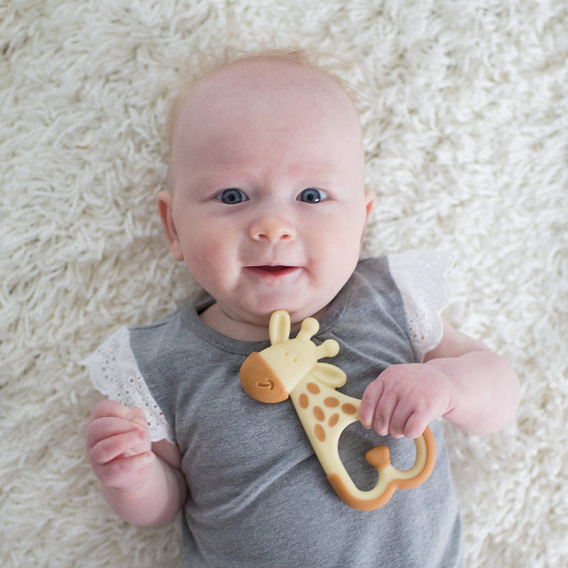 [Australia] - Dr. Brown's Ridgees Giraffe, Massaging Baby Teether, Designed by a Pediatric Dentist, BPA Free, 3m+ 