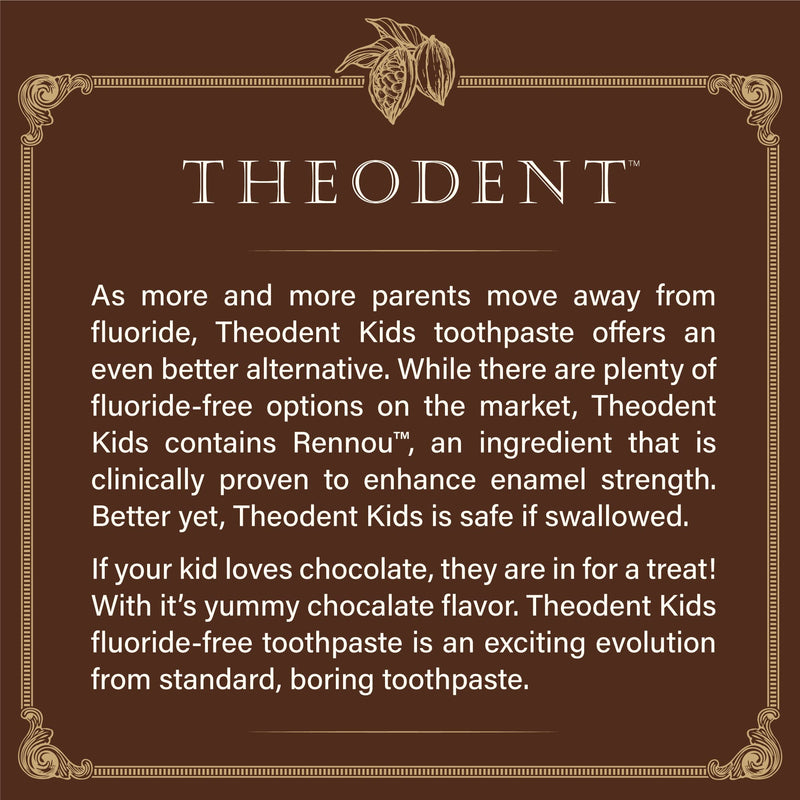 [Australia] - Theodent Fluoride-Free, Natural, Kids Toothpaste, Chocolate Chip Flavored (3.4 Ounces, 96.4 Grams) 3.4 Ounce (Pack of 1) 