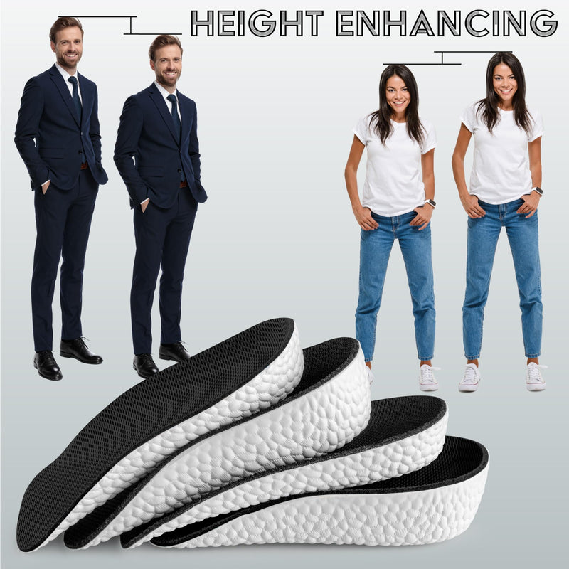 [Australia] - SULPO shoe insoles increase - height increase insoles - insoles for men's heel increase - increase heel cushion - height increase insoles - heel pads - heel wedge - anti-slip - 2cm 2 cm black 