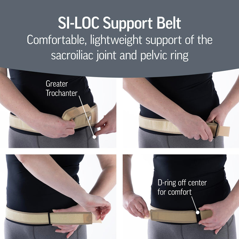 [Australia] - OPTP SI-LOC, SI Joint Belt for Women, Sacroiliac Belt, Lower Back Support Belts for Men, Low Back & Pelvic Pain Relief - Small/Medium Small/Medium (Pack of 1) 