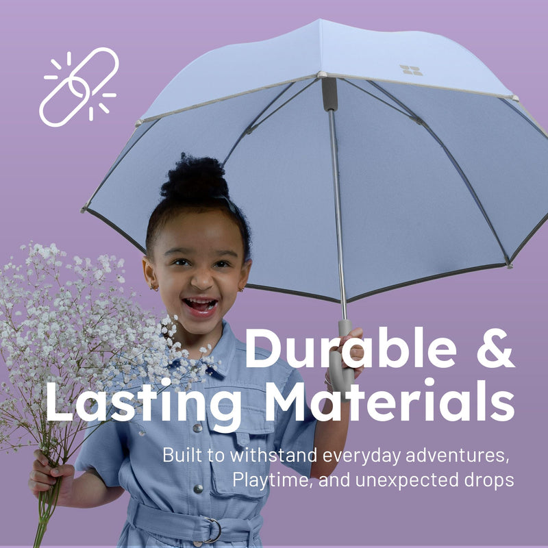 Weatherman Umbrella for Kids - Kids Umbrella Girls Boys Toddlers Child - Soft Edges, Pinch-Proof, Comfortable Grip Design - Lightweight, Stick, Durable Travel Kids Outdoor Umbrella Going to School, Park & Beach Neon Yellow