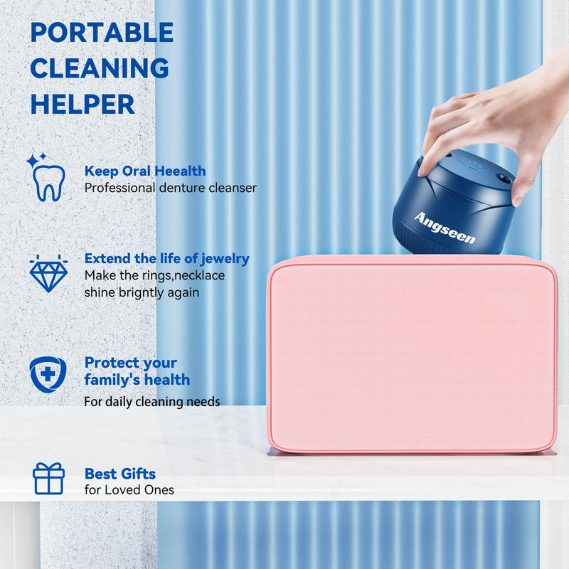 [Australia] - Ultrasonic Retainer Cleaner, 200ML Mouth Guard Cleaner 45kHz Portable Retainer Cleaner for Dentures, Night Guard Cleaner Machine for Aligner, Mouth Guard, Braces, Toothbrush, Jewelry(Blue) Blue 