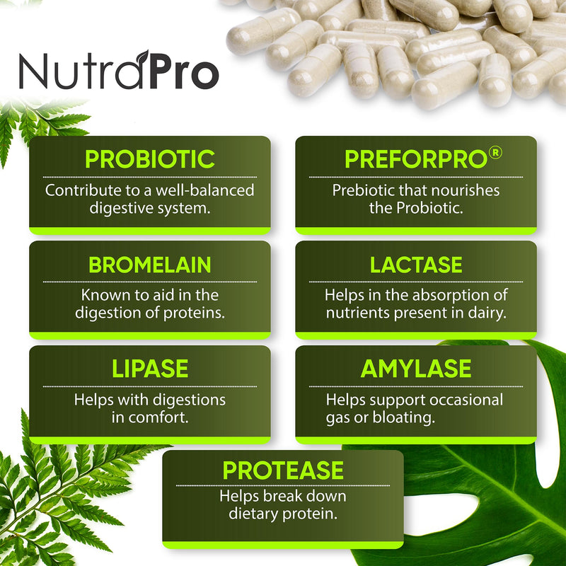 Complete Gut Health for Women and Men with Probiotic, Prebiotic, Postbiotic & Digestive Enzymes to Supports Digestive Lining Health,Digestion Health, Occasional Gas, and Discomfort.