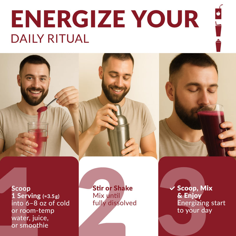 [Australia] - Beet Juice Powder Organic - Cold Pressed - 20:1 Concentrate - Concentrated Beet Root Powder - Nitric Oxide - Circulation Support - 57 Servings of Beet Root Supplement - 7oz 7 Ounce (Pack of 1) 