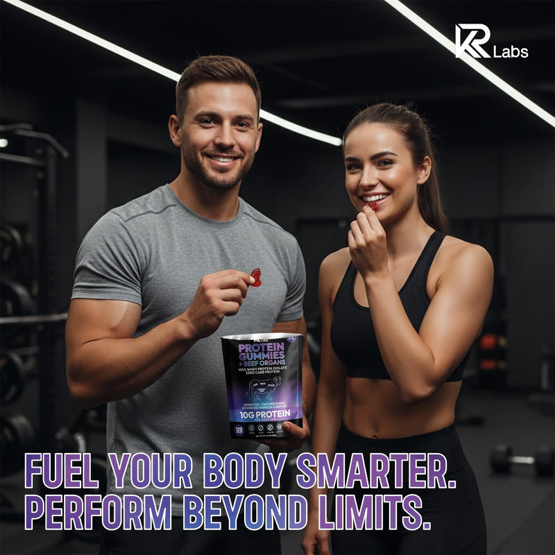 Grass-Fed Beef Whey Isolate Protein Gummies, Keto, Mixed Berry | 10g Protein per Serving, 300g Total per Bag, Grass-fed Beef, Keto Friendly, Gluten-free, Non-GMO, Vitamins Added