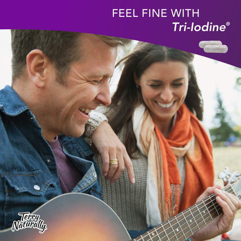 [Australia] - Terry Naturally Tri-Iodine 12.5 mg - 12500 mcg Iodine, 90 Vegan Capsules - Supports Hormone Balance, Promotes Breast & Prostate Health - Non-GMO, Gluten-Free, Kosher - 90 Servings Unflavored 
