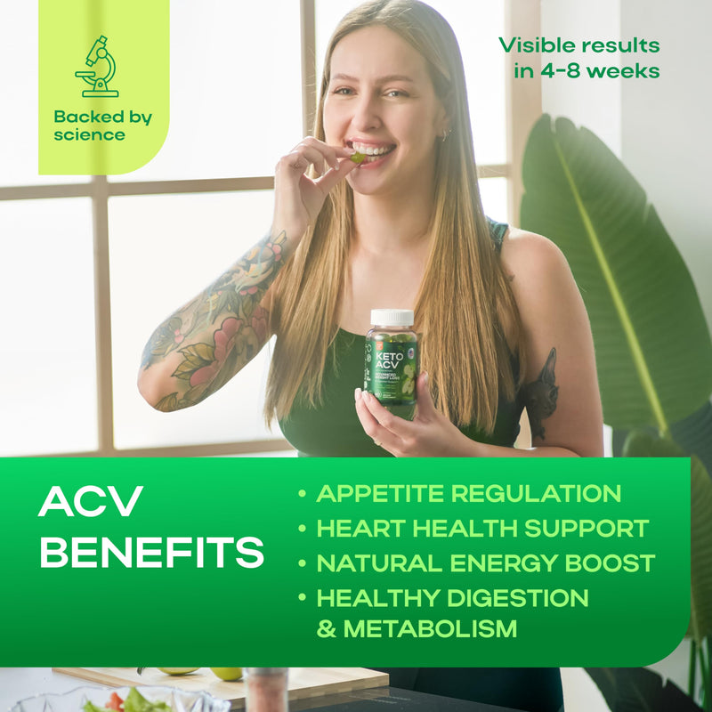 Apple Cider Vinegar Gummies 1000 Mg (2 Pack) - Keto ACV Gummies for Weight Loss, Belly Fat, Craving Control - ACV, Beet FOS Fiber for Gut, Digestion Health, Less Bloating - Sugar Free -Kelly Clarkson