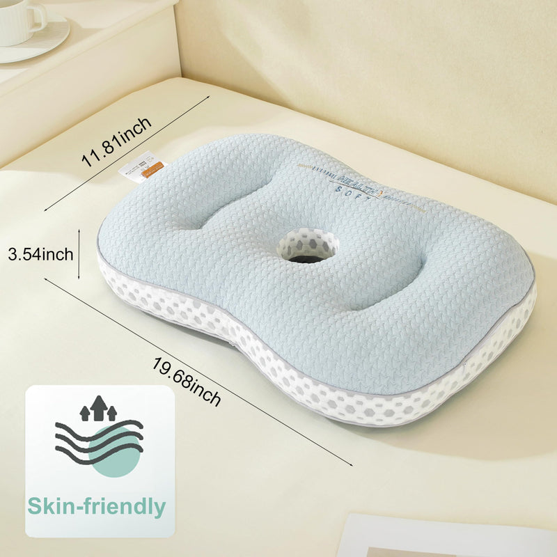 [Australia] - Ear Piercing Pillow for Side Sleeping,Piercing Pillow for Side Sleepers,Ear Pillow,Donut Pillow for Ear, Earring Pillows with Holes for Ear Pain 