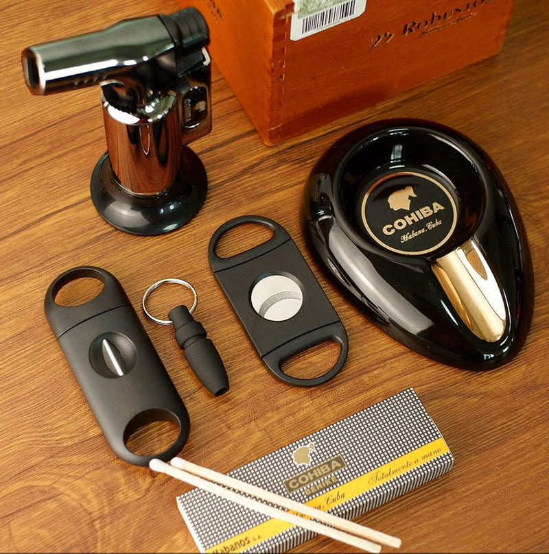 [Australia] - Cigar Cutter Double Blade Guillotine Portable Double Stainless Steel Blade Cigar Clippers Tool 10 Pack 