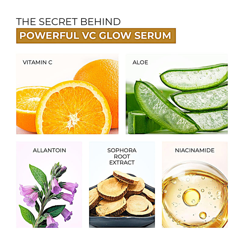 Vitamin C Serum with Niacinamide, Aloe Vera & Vitamin E | Made in USA | Dark spot correction and Hydration
