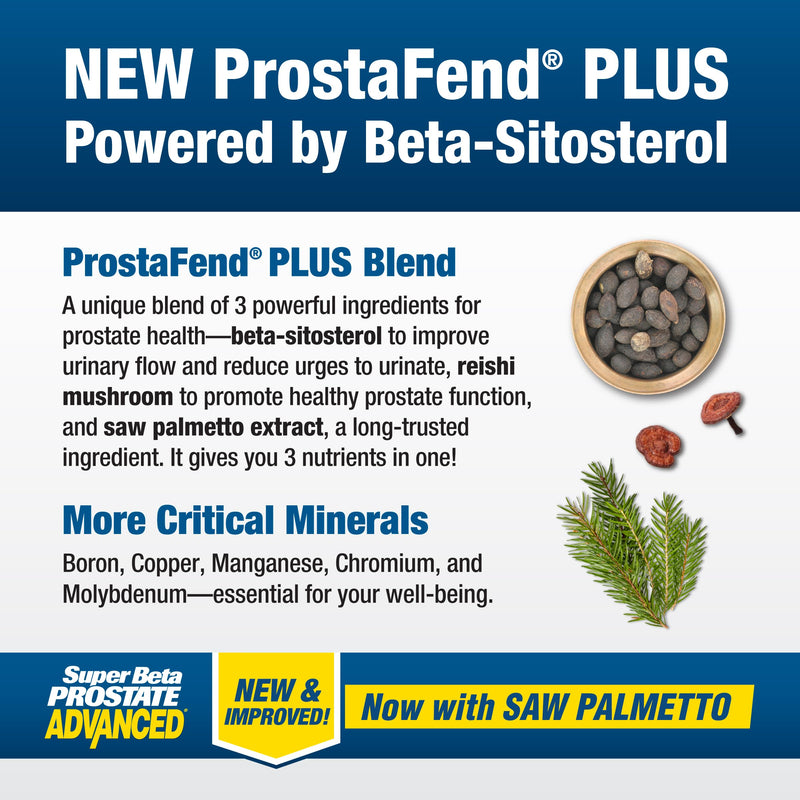 [Australia] - Advanced with Saw Palmetto - Prostate Health Supplements for Men, Bladder & Urinary Support with Beta-sitosterol, Reishi, Saw Palmetto, Vitamin D, Zinc Oxide, Selenium - 120 Count 60 Count (Pack of 2) 