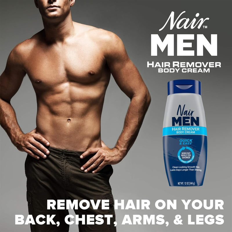 [Australia] - Nair Men Hair Removal Body Cream, 12 Ounce (Pack of 2) 13 Ounce (Pack of 2) 