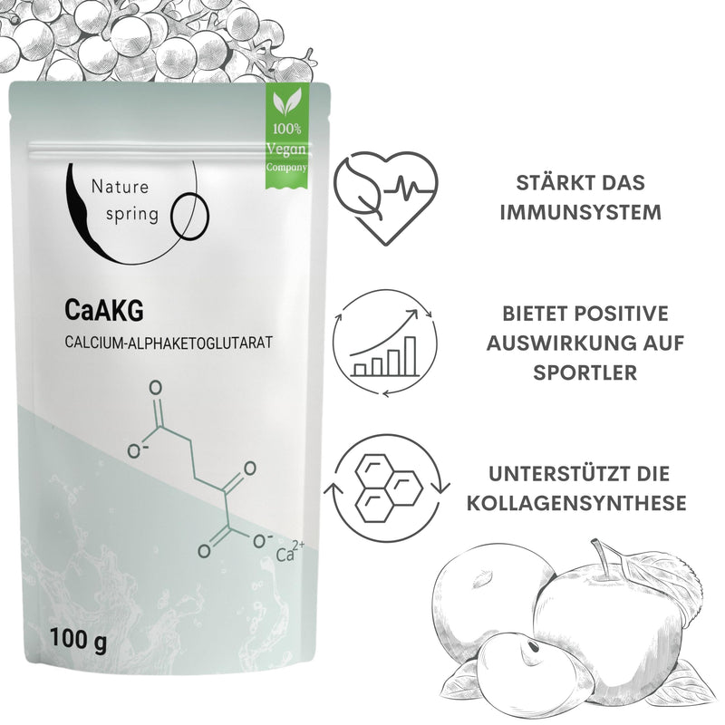 [Australia] - CaAKG | Calcium alphaketoglutarate | 100g +3.3 months | high dose | 1000mg | CaAKG in the best quality without additives | Laboratory tested in Germany 100 g (pack of 1) 