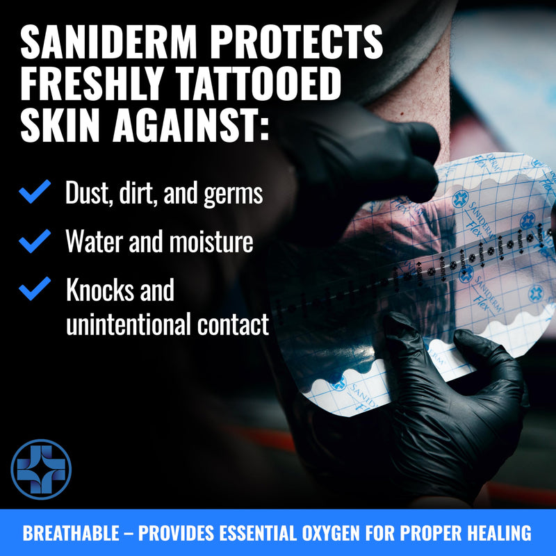 [Australia] - Saniderm Flex Tattoo Aftercare Bandage (New) (3 Sheets, 6 in x 8 in) ‚Äì Convenient, Faster Tattoo Healing and Protection ‚Äì Sterile, Waterproof, Ultra Flexible, Tatoo Aftercare Wrap ‚Äì Matte Finish 6" x 8" (3 Sheets) 