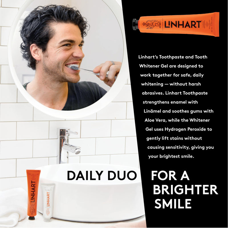 [Australia] - LINHART Travel Toothpaste - Teeth Whitening, Travel Size Toothpaste with Mint Flavor, 1 Ounce (Pack of 3) 1 Ounce (Pack of 3) 