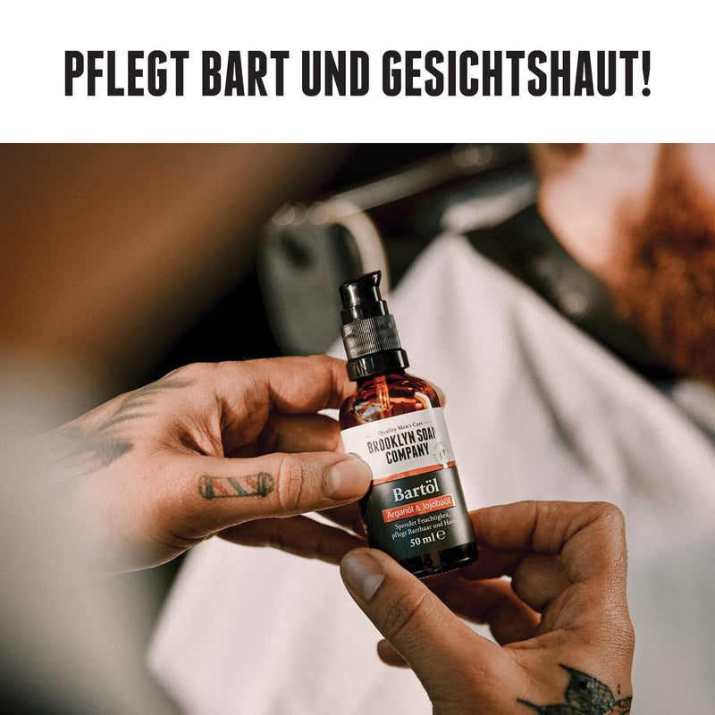 [Australia] - Brooklyn Soap Company Beard Care Set - The value set for men · Beard shampoo & beard oil with gin and tonic scent · Brooklyn Soap Company 