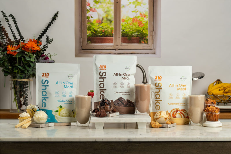 [Australia] - 310 Nutrition - All In One Meal Replacement Shake - Fiber Rich Vegan Superfood Blend - Natural Sweeteners - Low Carb Shake, Keto & Paleo Friendly - Gluten Free - 26 Essential Vitamins & Minerals All In One Chocolate Bliss 1.77 Pound (Pack of 1) 