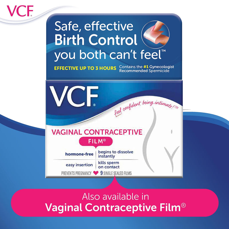 [Australia] - VCF Vaginal Contraceptive Gel Prefilled Applicators with Spermicide, 1 Box of 10 Prevents Pregnancy, Nonoxynol-9 Kills Sperm on Contact, Hormone-Free, Easy to Use, VCF Works Instantly. 10 Total 10 Count (Pack of 1) 