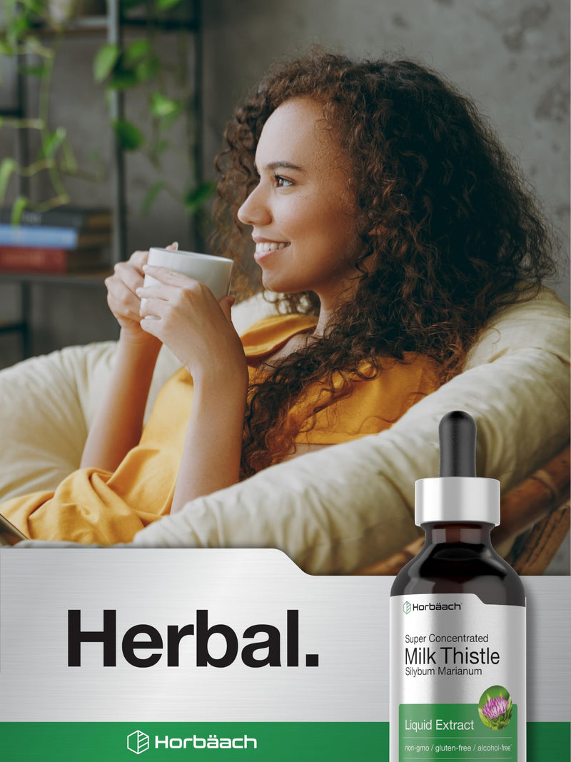 [Australia] - Horb√§ach Milk Thistle Extract Liquid | 2 fl oz | Alcohol Free | Vegetarian, Non-GMO & Gluten Free Supplement 
