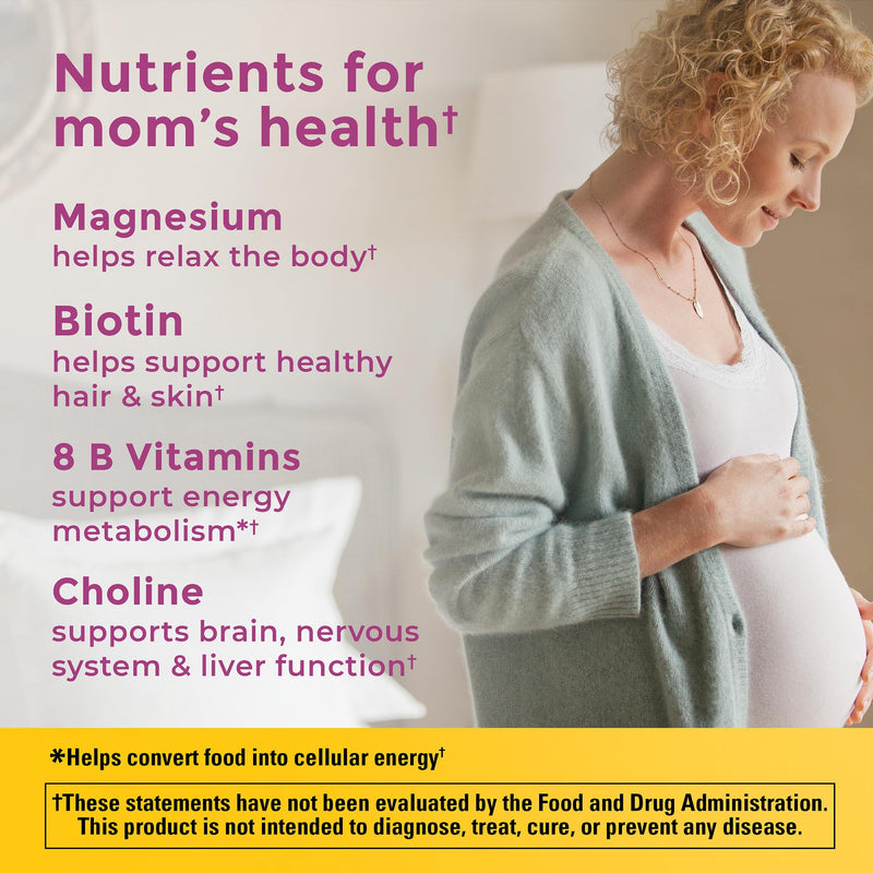 [Australia] - Nature Made Prenatal Vitamin Softgels + Choline Capsules, Folic Acid + DHA + Choline, 60 Prenatal Vitamins for Women, 60 Choline Supplements Capsules, 60 Day Supply 