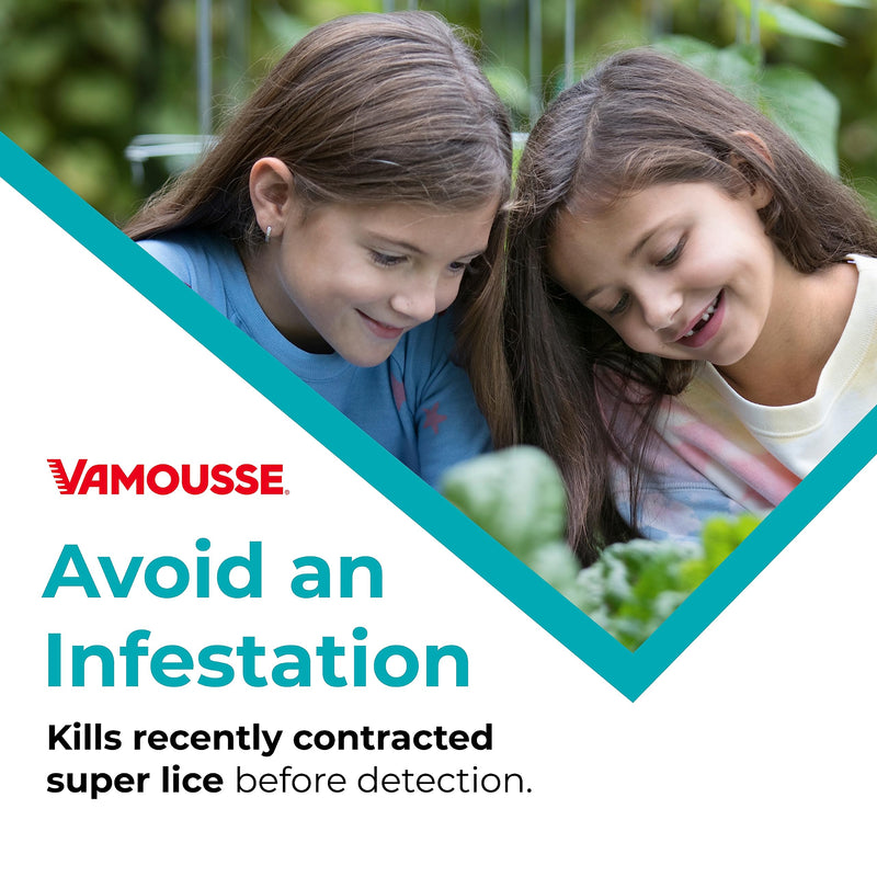 [Australia] - Vamousse Lice Defense Daily Shampoo, Kills Super Lice, Detects & Prevents Infestation, No Parabens, Sulfates or Dyes, Includes Tea Tree Oil & Eucalyptus, Family Size (13.5 Oz) 8 Fl Oz (Pack of 1) 