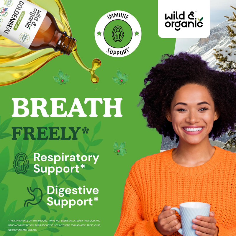 [Australia] - Goldenseal Tincture - Respiratory Lung Health Drops - Organic Goldenseal Root for Lung Cleanse - Lung Support Goldenseal Root Liquid - Digestive Health w/Goldenseal Extract - Goldenseal Drops - 4 oz 4 Fl Oz (Pack of 1) 