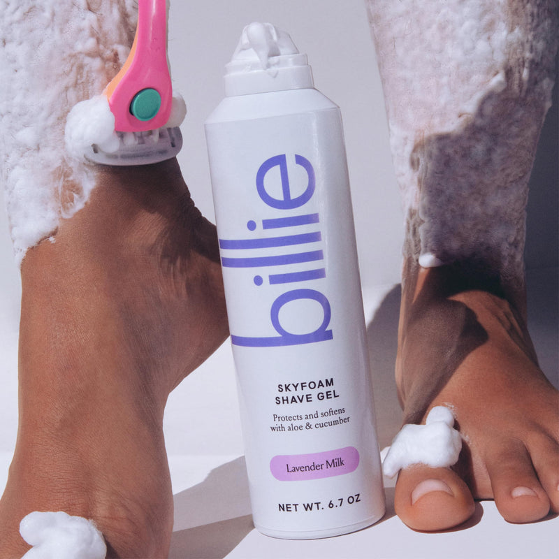 [Australia] - Billie SkyFoam Shave Gel - Lavender Milk Scent - Water-activated Foam - Made With Aloe & Cucumber - For A Close, Smooth Shave - 6.7 fl oz, 3-pack 6.7 Ounce (Pack of 3) 