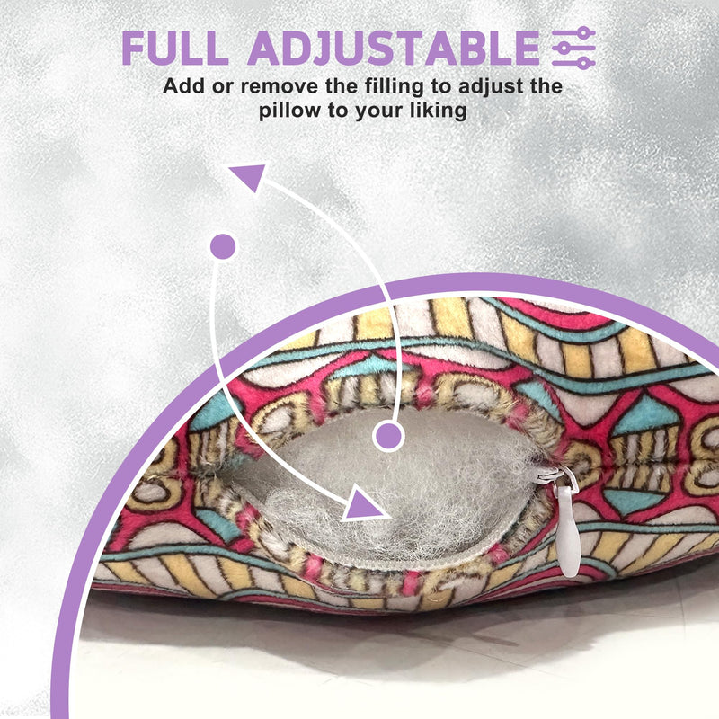 [Australia] - Ear Piercing Pillow for Side Sleepers Donut Pillow with Ear Hole,Washable Cover Relief Ear Pain Ear Pressure Ear Guard Cushion for Sleeping Aftercare 