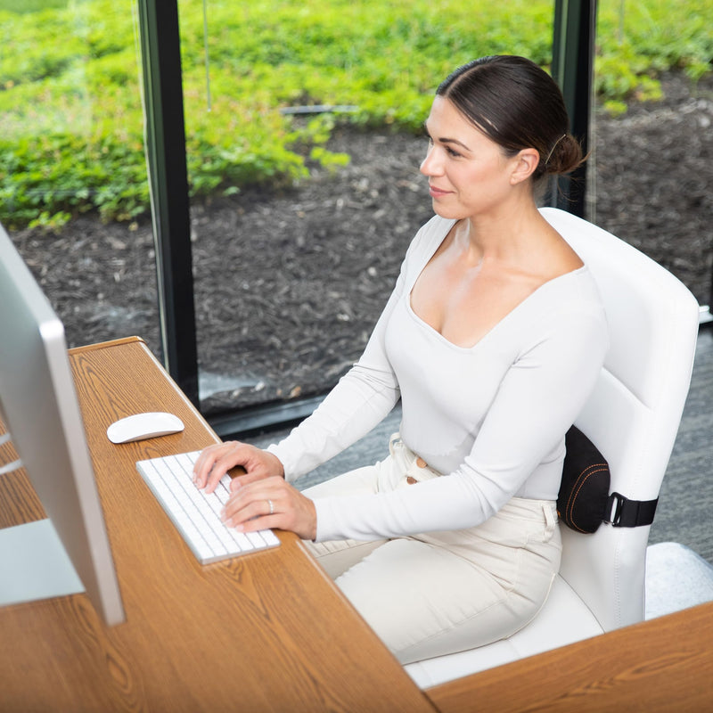 OPTP The Original McKenzie Signature SuperRoll Lumbar Support - Premium Material Low Back Lumbar Support for Office Chair and Car Seats – Firm Support Lumbar Roll