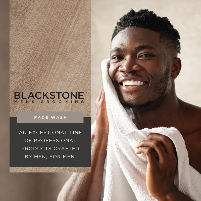 Blackstone Men's Grooming Detoxifying Face Wash with Vitamin E and Peppermint - Deep Cleansing & Exfoliating | Paraben & Cruelty Free | Made in USA - Activated Charcoal (6 Fl Oz) (Pack of 2) 6 Fl Oz (Pack of 2)