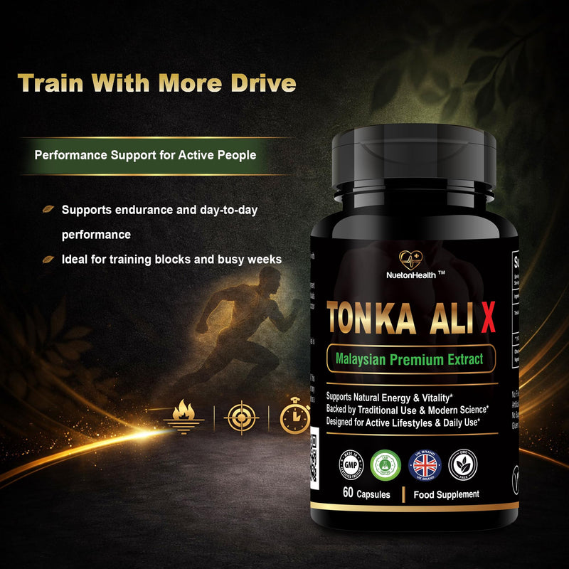 Tonka Ali X – Premium Malaysian Root Extract for Daily Energy & Wellness – Plant-Based Daily Support – 60 Vegan Capsules