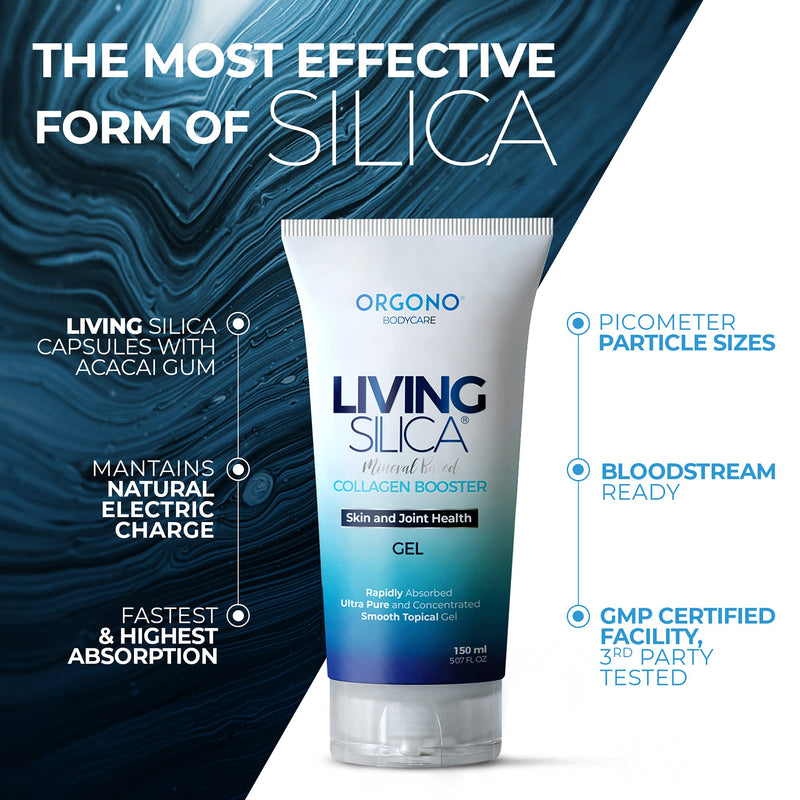 [Australia] - Living Silica Collagen Booster Gel | Supplement for Skin Application and Dermal Absorption | Clinically Proven | Promotes Hydration and Collagen Regeneration for Joint and Skin Health 