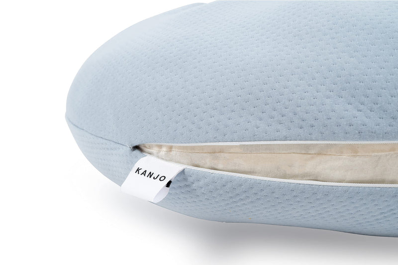 [Australia] - Kanjo Replacement Cover for Acid Reflux and Pain Relief C Pillow - Removable & Machine Washable Cotton Pillowcase Reflux C Reflux Pillow for Side Sleepers - (Cover Only) - Neutral Grey C-Pillow Replacement Cover 