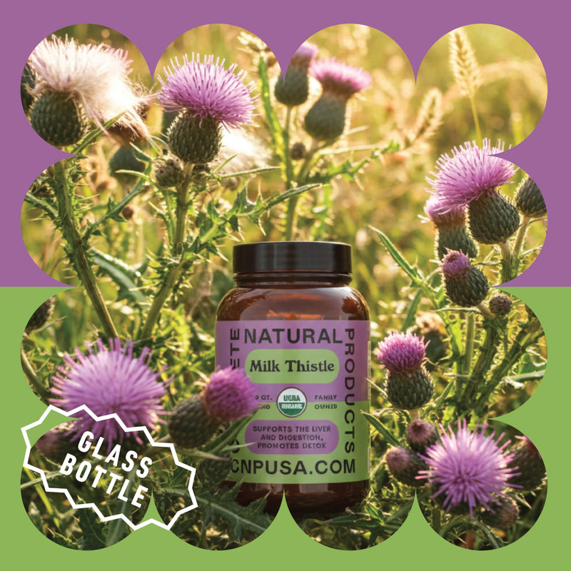 [Australia] - Complete Natural Products Pure Organic Milk Thistle Capsules - 500 mg Silymarin Powder 100 Pills 100 Count (Pack of 1) 
