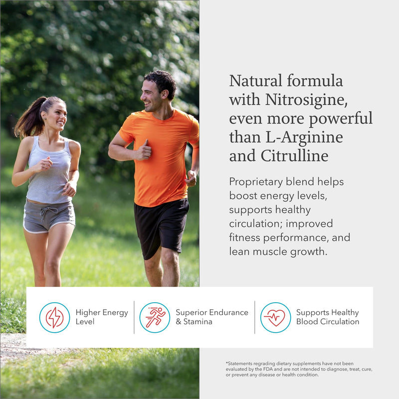 [Australia] - Juvenon BloodFlow-7 Nitric Oxide Supplement with Nitrosigine 60 Count (Pack of 1) 