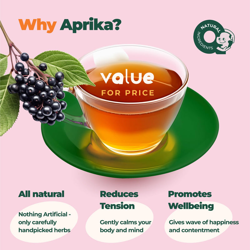 [Australia] - AprikaLife - Calm and Relax Herbal Tea, Stress Relief + Relaxation + Sleep Tea with Chamomile, Peppermint and Lavender - 60 bags. Delicious, Soothes Nerves, Improves Mood Calm & Relax Tea 