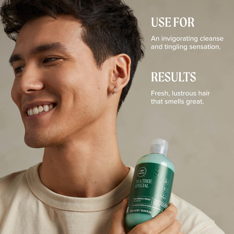 Tea Tree Special Shampoo, Deep Cleans, Refreshes Scalp, For All Hair Types, Especially Oily Hair 10.14 Fl Oz (Pack of 1)