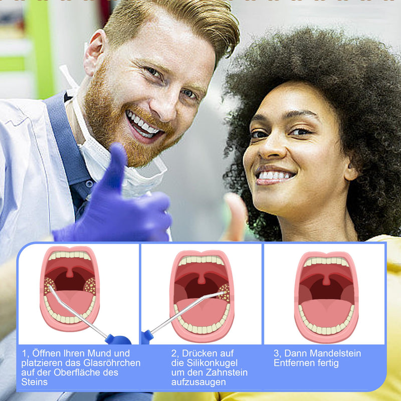 [Australia] - Tonsil Stone Removal Set, Gutepa Tonsilclin Tonsil Stone Removal Tool with Cupping Glass & Cupping Head & Dental Mirror, Tonsil Stone Remover Tools for Oral Care, Fresh Breath, Against Bad Breath 
