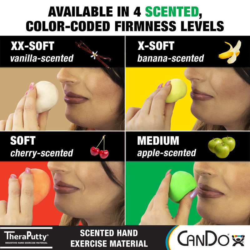 [Australia] - CanDo TheraPutty Scented Hand Exercise Putty For Rehabilitation, Exercises, Hand Therapy, Occupational Therapy, Vanilla Tan XX-Soft 1lb 1 Pound (Pack of 1) 