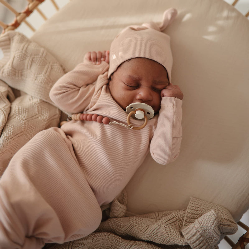 [Australia] - mushie Extra Soft Muslin Fitted Crib Sheet | 192 Thread Count | 28"x 52" (Fog) Fog 